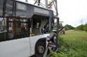Schwerer Bus Unfall Koeln Porz Gremberghoven Neuenhofstr P403